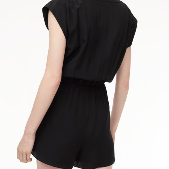 COPY - Aritzia Babaton Deep Blue Romper 100% Silk - Picture 6 of 8